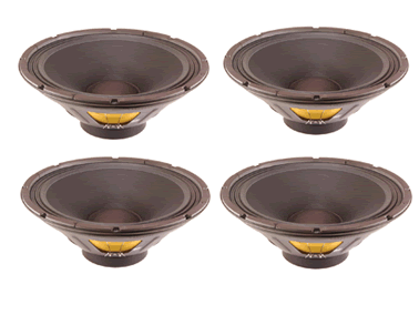 4 x Eminence BETA 15 8ohm 15" 300watt Speakers - BUNDLE DEAL